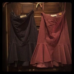 Anthropologie Corduroy Pencil Skirt